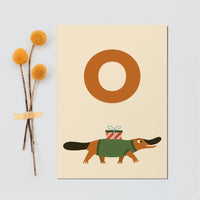 Postkarte Geburtstagstiere "0"