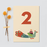 Postkarte Geburtstagstiere "2"