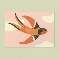 Postkartenset "Herbstschwalbe"