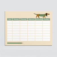Postkarte "Stundenplan"