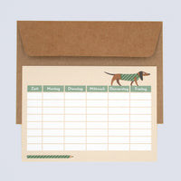 Postkarte "Stundenplan"